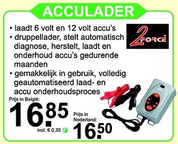 Promoties Acculader - 2Force - Geldig van 15/09/2014 tot 05/10/2014 bij Van Cranenbroek