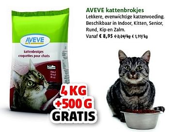 Promoties Kattenbrokjes - Huismerk - Aveve - Geldig van 23/09/2014 tot 05/10/2014 bij Aveve