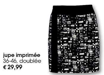 Promotions Jupe imprimée - Produit maison - Bel&Bo - Valide de 29/09/2014 à 12/10/2014 chez Bel&Bo