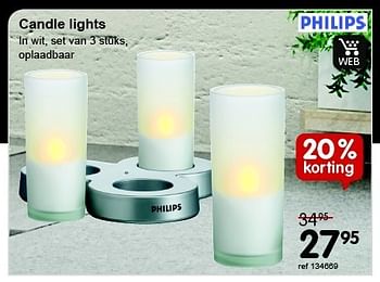 Promoties Philips candle lights - Philips - Geldig van 29/09/2014 tot 26/10/2014 bij Freetime