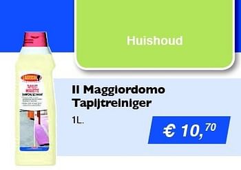 Promoties Il maggiordomo tapijtreiniger - Il Maggiordomo - Geldig van 06/10/2014 tot 31/03/2015 bij Distrisales