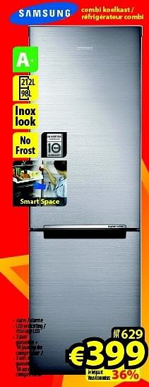 Promoties Samsung combi koelkast - Samsung - Geldig van 09/10/2014 tot 31/10/2014 bij ElectroStock
