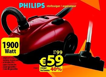 Promoties Philips stofzuiger FC8451 - Philips - Geldig van 09/10/2014 tot 31/10/2014 bij ElectroStock