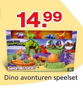 Promoties Dino avonturen speelset - Huismerk - Unikamp - Geldig van 10/10/2014 tot 07/12/2014 bij Unikamp