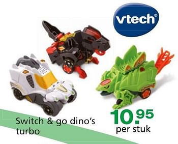 Promoties Switch + go dino`s turbo - Vtech - Geldig van 10/10/2014 tot 07/12/2014 bij Unikamp