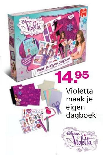Promoties Violetta maak je eigen dagboek - Jumbo - Geldig van 10/10/2014 tot 07/12/2014 bij Unikamp