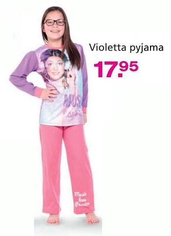 Promoties Violetta pyjama - Violetta - Geldig van 10/10/2014 tot 07/12/2014 bij Unikamp