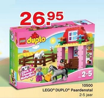 Promoties Lego duplo paardenstal - Lego - Geldig van 10/10/2014 tot 07/12/2014 bij Unikamp