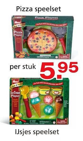Promoties Pizza speelset - Huismerk - Unikamp - Geldig van 10/10/2014 tot 07/12/2014 bij Unikamp