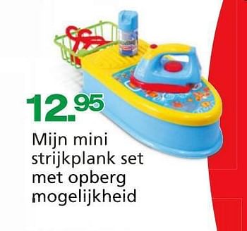Promotions Mijn mini strijkplank set met opberg mogelijkheid - Play'n Kids - Valide de 10/10/2014 à 07/12/2014 chez Unikamp