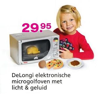 Promoties Delongi elektronische microgolfoven met licht + geluid - Theo Klein - Geldig van 10/10/2014 tot 07/12/2014 bij Unikamp