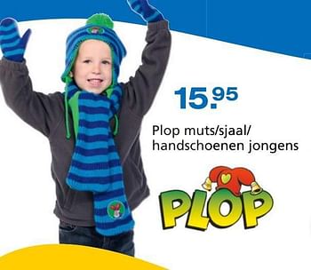 Promotions Plop muts-sjaal-handschoenen jongens - Plop - Valide de 10/10/2014 à 07/12/2014 chez Unikamp