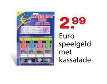 Promoties Euro speelgeld met kassalade - Huismerk - Unikamp - Geldig van 10/10/2014 tot 07/12/2014 bij Unikamp