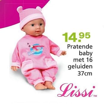 Promoties Pratende baby met 16 geluiden - Lissi Dolls - Geldig van 10/10/2014 tot 07/12/2014 bij Unikamp