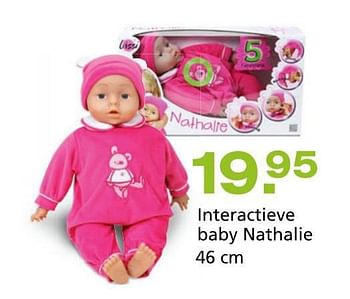 Promoties Interactieve baby nathalie - Lissi Dolls - Geldig van 10/10/2014 tot 07/12/2014 bij Unikamp