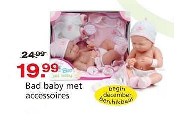Promoties Bad baby met accessoires - Huismerk - Unikamp - Geldig van 10/10/2014 tot 07/12/2014 bij Unikamp