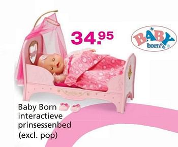 Promoties Baby born interactieve prinsessenbed - Baby Born - Geldig van 10/10/2014 tot 07/12/2014 bij Unikamp