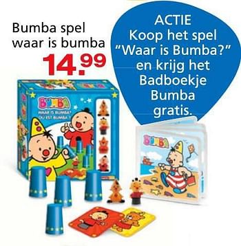 Promoties Bumba spel waar is bumba - Studio 100 - Geldig van 10/10/2014 tot 07/12/2014 bij Unikamp