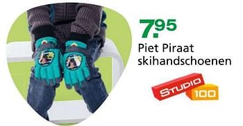 Promoties Piet piraat skihandschoenen - Studio 100 - Geldig van 10/10/2014 tot 07/12/2014 bij Unikamp