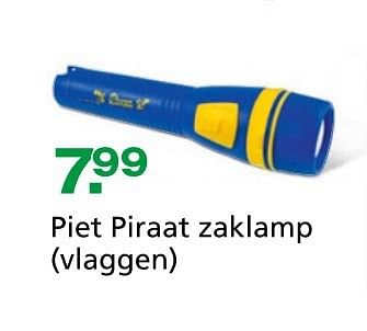 Promoties Piet piraat zaklamp - Studio 100 - Geldig van 10/10/2014 tot 07/12/2014 bij Unikamp