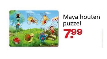 Promoties Maya houten puzzel - Studio 100 - Geldig van 10/10/2014 tot 07/12/2014 bij Unikamp