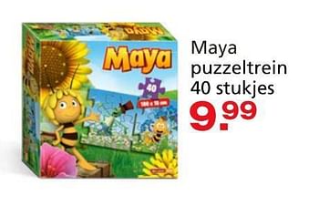 Promoties Maya puzzeltrein - Studio 100 - Geldig van 10/10/2014 tot 07/12/2014 bij Unikamp