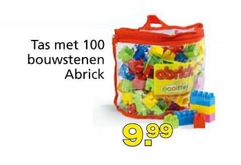 Promoties Tas met 100 bouwstenen abrick - Ecoiffier - Geldig van 10/10/2014 tot 07/12/2014 bij Unikamp