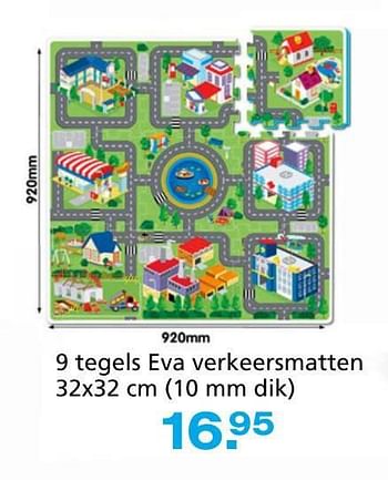 Promoties 9 tegels eva verkeersmatten - Ecoiffier - Geldig van 10/10/2014 tot 07/12/2014 bij Unikamp