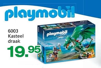 Promotions Kasteel draak - Playmobil - Valide de 10/10/2014 à 07/12/2014 chez Unikamp