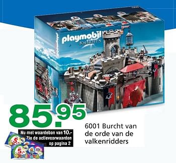Promoties Burcht van de orde van de valkenridders - Playmobil - Geldig van 10/10/2014 tot 07/12/2014 bij Unikamp