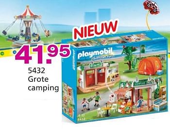 Promoties Grote camping - Playmobil - Geldig van 10/10/2014 tot 07/12/2014 bij Unikamp