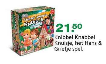Promoties Knibbel knabbel knuisje, het hans + grietje spel - Jumbo - Geldig van 10/10/2014 tot 07/12/2014 bij Unikamp