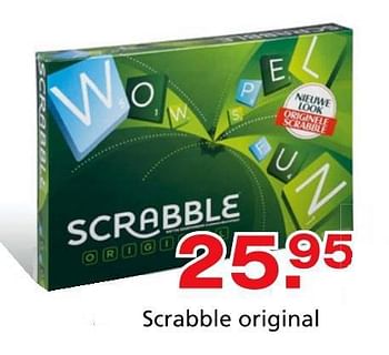 Promotions Scrabble original - Mattel - Valide de 10/10/2014 à 07/12/2014 chez Unikamp