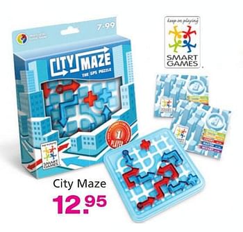 Promoties City maze - Smart Games - Geldig van 10/10/2014 tot 07/12/2014 bij Unikamp