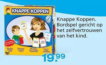 Promotions Knappe koppen. bordspel gericht op het zelfvertrouwen van het kind - University Games - Valide de 10/10/2014 à 07/12/2014 chez Unikamp