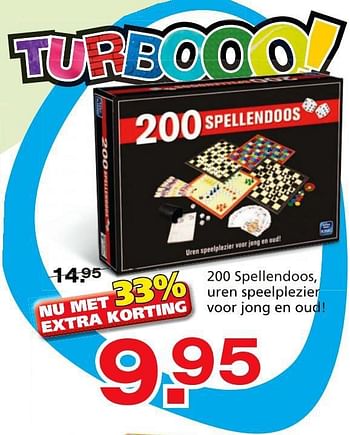 Promoties 200 spellendoos, uren speelplezier voor jong en oud - King - Geldig van 10/10/2014 tot 07/12/2014 bij Unikamp