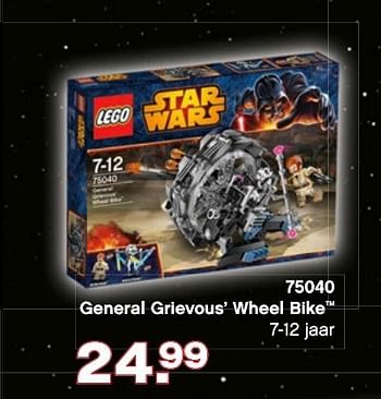 Promotions Genaral grievous wheel bike - Lego - Valide de 10/10/2014 à 07/12/2014 chez Unikamp