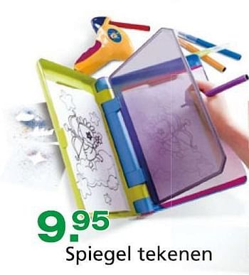 Promoties Spiegel tekenen - Play'n Kids - Geldig van 10/10/2014 tot 07/12/2014 bij Unikamp