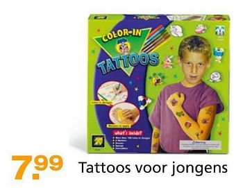 Promoties Tattoos voor jongens - Amav - Geldig van 10/10/2014 tot 07/12/2014 bij Unikamp