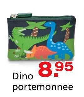 Promoties Dino portemonnee - bobble - Geldig van 10/10/2014 tot 07/12/2014 bij Unikamp