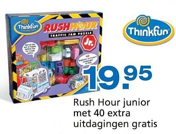 Promotions Rush hour junior met 40 extra uitdagingen gratis - ThinkFun - Valide de 10/10/2014 à 07/12/2014 chez Unikamp