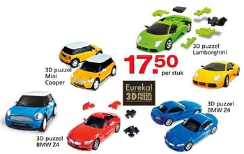 Promoties 3d puzzel mini cooper - Eureka - Geldig van 10/10/2014 tot 07/12/2014 bij Unikamp