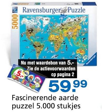 Promoties Fascinerende aarde puzzel - Ravensburger - Geldig van 10/10/2014 tot 07/12/2014 bij Unikamp
