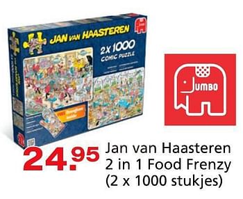 Promoties Jan van haasteren 2 in 1 food frenzy - Jumbo - Geldig van 10/10/2014 tot 07/12/2014 bij Unikamp