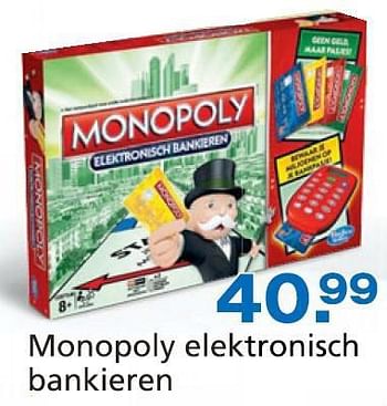 Promotions Monopoly elektronisch bankieren - Hasbro - Valide de 10/10/2014 à 07/12/2014 chez Unikamp
