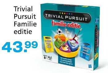 Promotions Trivial pursuit familie editie - Hasbro - Valide de 10/10/2014 à 07/12/2014 chez Unikamp