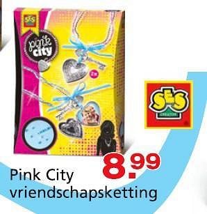 Promoties Pink city vriendschapsketting - SES - Geldig van 10/10/2014 tot 07/12/2014 bij Unikamp