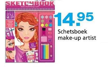 Promoties Schetsboek make-up artist - Style me up - Geldig van 10/10/2014 tot 07/12/2014 bij Unikamp