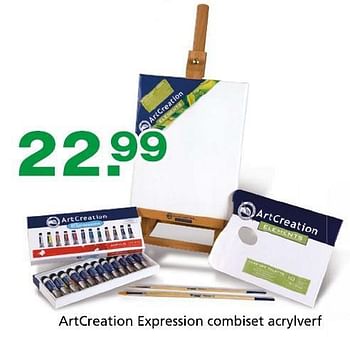 Promoties Artcreation expression combiset acrylverf - ArtCreation - Geldig van 10/10/2014 tot 07/12/2014 bij Unikamp