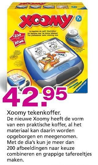 Promoties Xoomy tekenkoffer - Ravensburger - Geldig van 10/10/2014 tot 07/12/2014 bij Unikamp